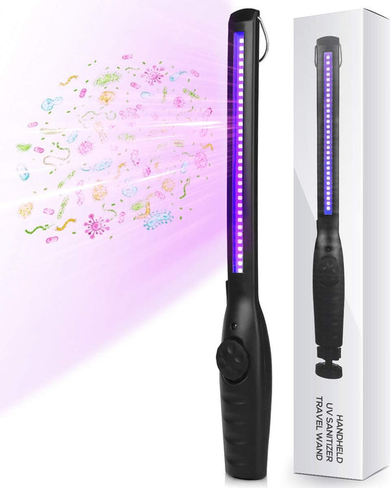 Portable UV Light Sanitizer Wand – USB Rechargeable, Kills 99% of Germs, Viruses & Bacteria – Perfect for Travel, Home, and Car