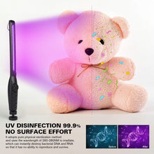 Load image into Gallery viewer, Portable UV Light Sanitizer Wand – USB Rechargeable, Kills 99% of Germs, Viruses &amp; Bacteria – Perfect for Travel, Home, and Car